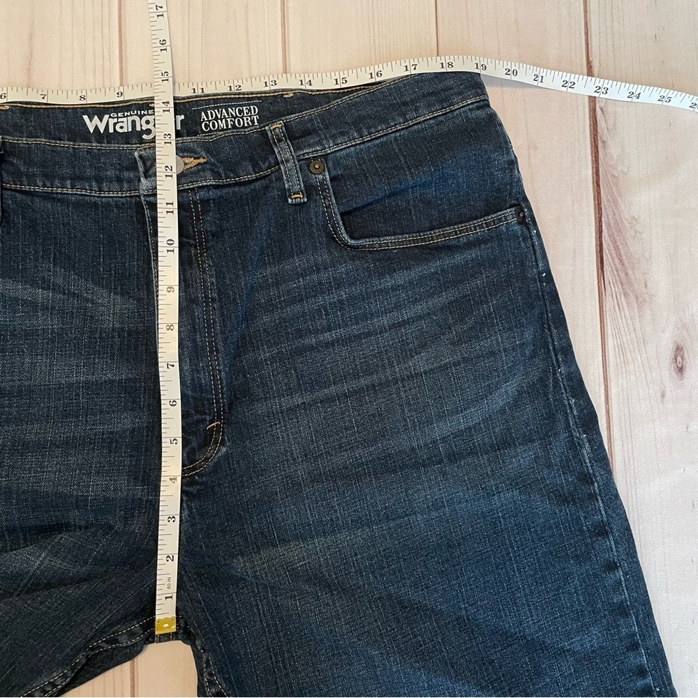 Wrangler Jeans Men’s 38x29 Blue Denim Advance Comfort Straight Stretch Casual - Picture 13 of 15